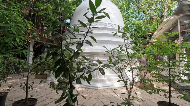 Stupa at Gangarama Temple, Colombo, Sri Lanka