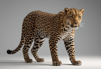 Naklejka premium portrait of a leopard