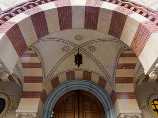 Historic building along viale Teodorico in Milan, Italy