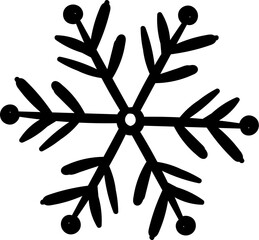 Hand Drawn Snowflake Doodle