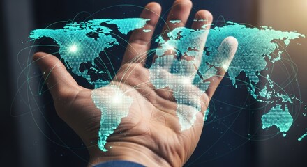 Connectivity and technology unlock powerful data network with innovation transformation and smooth communication exchange