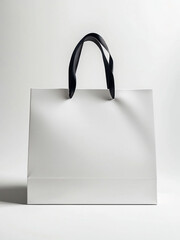 white paper bag on white