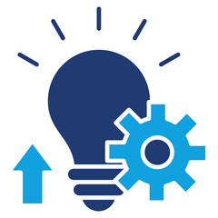 Evolution Flat Blue Icon