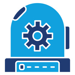 Incubator Flat Blue Icon