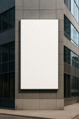 blank billboard on the street