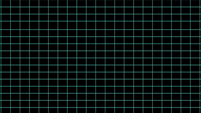 Grid animated background, grid animation on a transparent background with particles in the background. Going from top to bottom looped 4k video animation