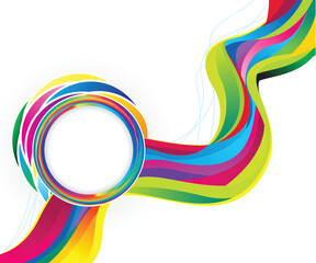 artistic creative colorful wave background.eps