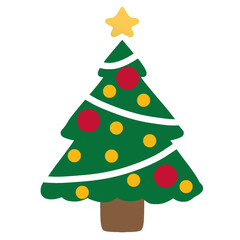 christmas tree with lights