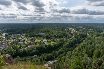 Landscape View Over Town Taberg
