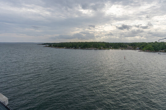 Coastline of Karlshamn Port, Sweden