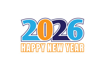 Happy new year Golden text background Design.