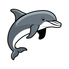 Dolphin vector for t shirt design.