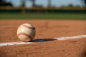 Baseball on the field