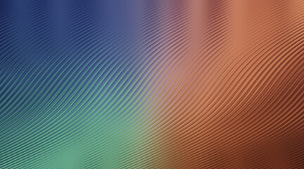 Calming abstract background with a gradient of cool blues and warm oranges and subtle textured lines