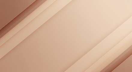 An elegant minimalist peach and beige abstract background with diagonal layered panels offers a simple and modern design element for presentations.