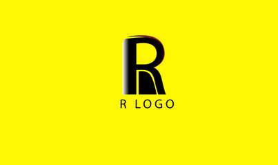 Modern r logo design, R monogram