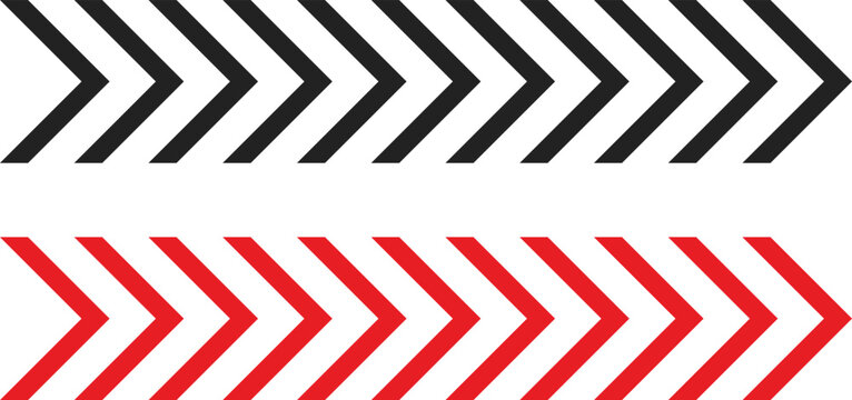 dynamic moving arrow symbol. Pointing right chevron arrow different style. speed direction signs. directional arrows symbol. 