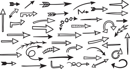 Stylized Arrows Pointing Right in Black and White Simple Graphic Design