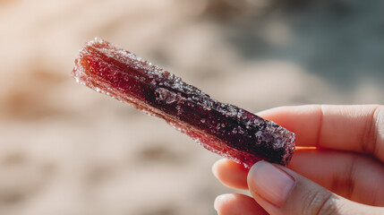 hand holding small paper wrapped gift