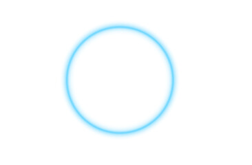 Circular glow in blue tones radiates minimal energy. Balanced symmetry creates a refined futuristic aura. PNG ideal for digital design or clean interfaces.