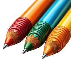 Three colorful pens png stationery png writing png office png markers png set png school png drawing png supplies png tools png transparent background image