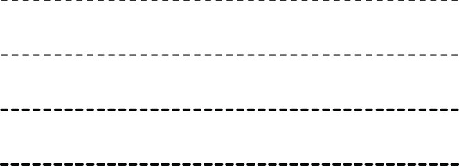 Horizontal Dotted Line Divider and Dashed Underline collection. Text dot Underline set