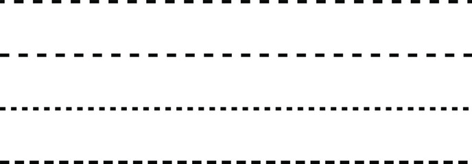 Horizontal Dotted Line Divider and Dashed Underline collection. Text dot Underline set