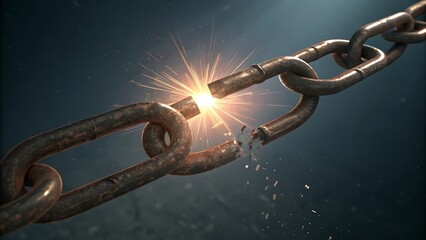 Breaking Chain with Bright Spark of Freedom