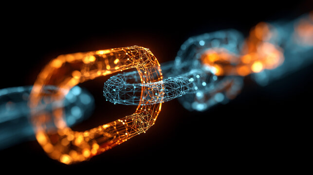 Abstract Blockchain Concept