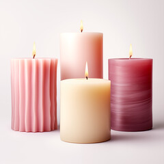 Decorative candles set