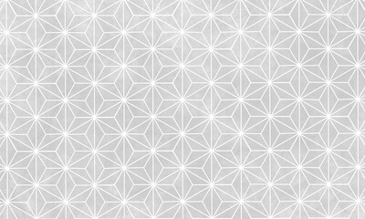 Fototapeta premium 優しいグレーの麻の葉模様