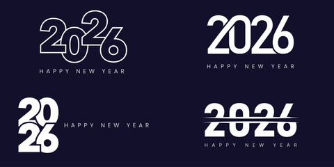 2026 Set -  New Year vector logo collection