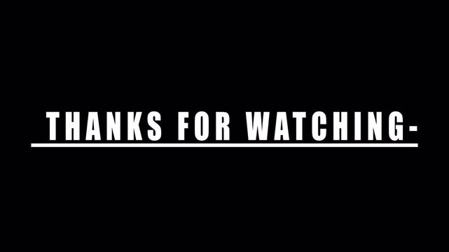 Thanks for watching animation for with transparent background in 4k thanks for watching animation with alpha channel.