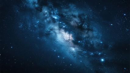 Fototapeta premium Cosmic galaxy with stars and nebula