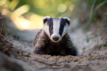Cute And Curious Badger