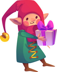 Elf Carry Gift Box