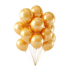 Shiny golden balloons floating together png bunch png party png celebration png helium png festive png glossy png decoration png bright png ribbon png transparent background image