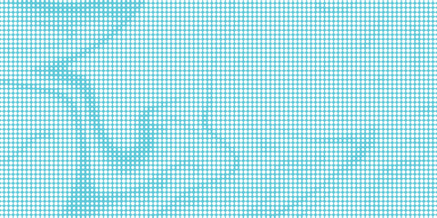 Dot white green wave light technology texture background. white halftone backgrond