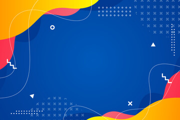 Dynamic abstract background with vibrant colors and playful geometric shapes offers a modern, energetic feel