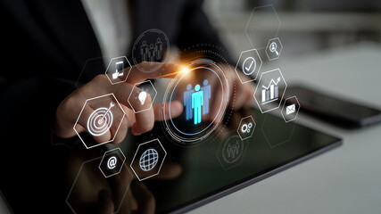 Business teamwork system showing digital communication and performance tracking. Teamwork improves collaboration, drives success, teamwork enhances planning, and teamwork supports productivity. Latch