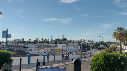 Carvoeiro Algarve. Portugal 20.08.2022. A charming resort town with a beach