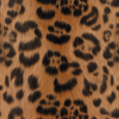 Detailed Leopard Fur Texture for Fashion and Wild Animal Print Backgrounds - Generative AI
