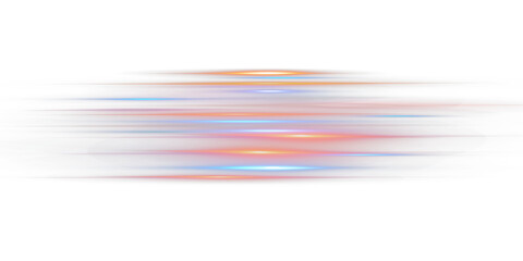 Light motion effect for banners. Blue lines. Speed ​​effect on blue background. Light, speed and motion lines on white background PNG