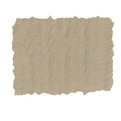 Torn yellow vintage paper scrap of ripped sheets isolated against a transparent white background,...