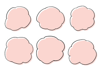 手描きの吹き出しセット