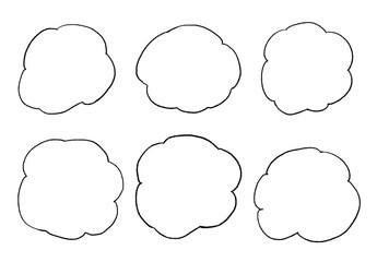 手描きの吹き出しセット