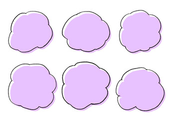 手描きの吹き出しセット