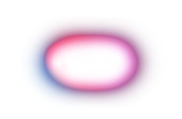Transparent blurred neon color gradient shape cutout PNG