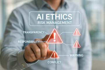 AI ethics risk management transparency responsibility warning conflict decision making technology governance compliance digital innovation strategy accountability safety data analysis framework