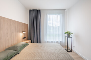 Luxurious Master Bedroom Interior, Modern House, Beautiful Interior, king size, Double Bed.